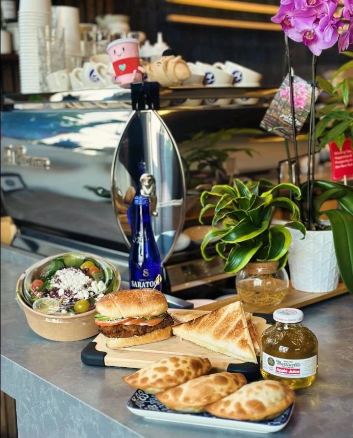 Styled food and beverage spread